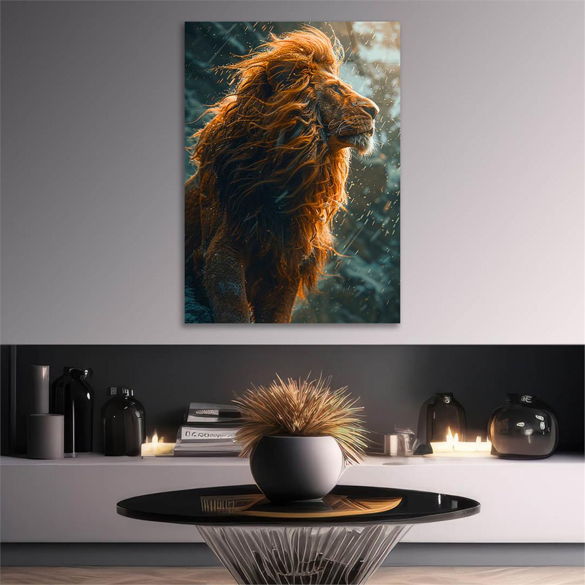 Dikey Doğa Temalı Cam Tablo 307