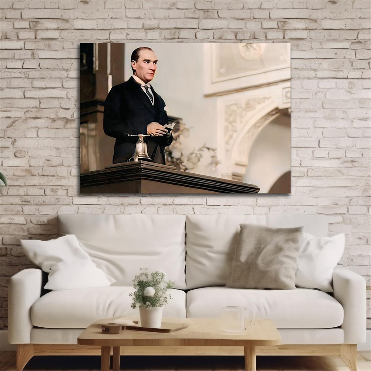 Yatay Vatan Temalı Cam Tablo 140