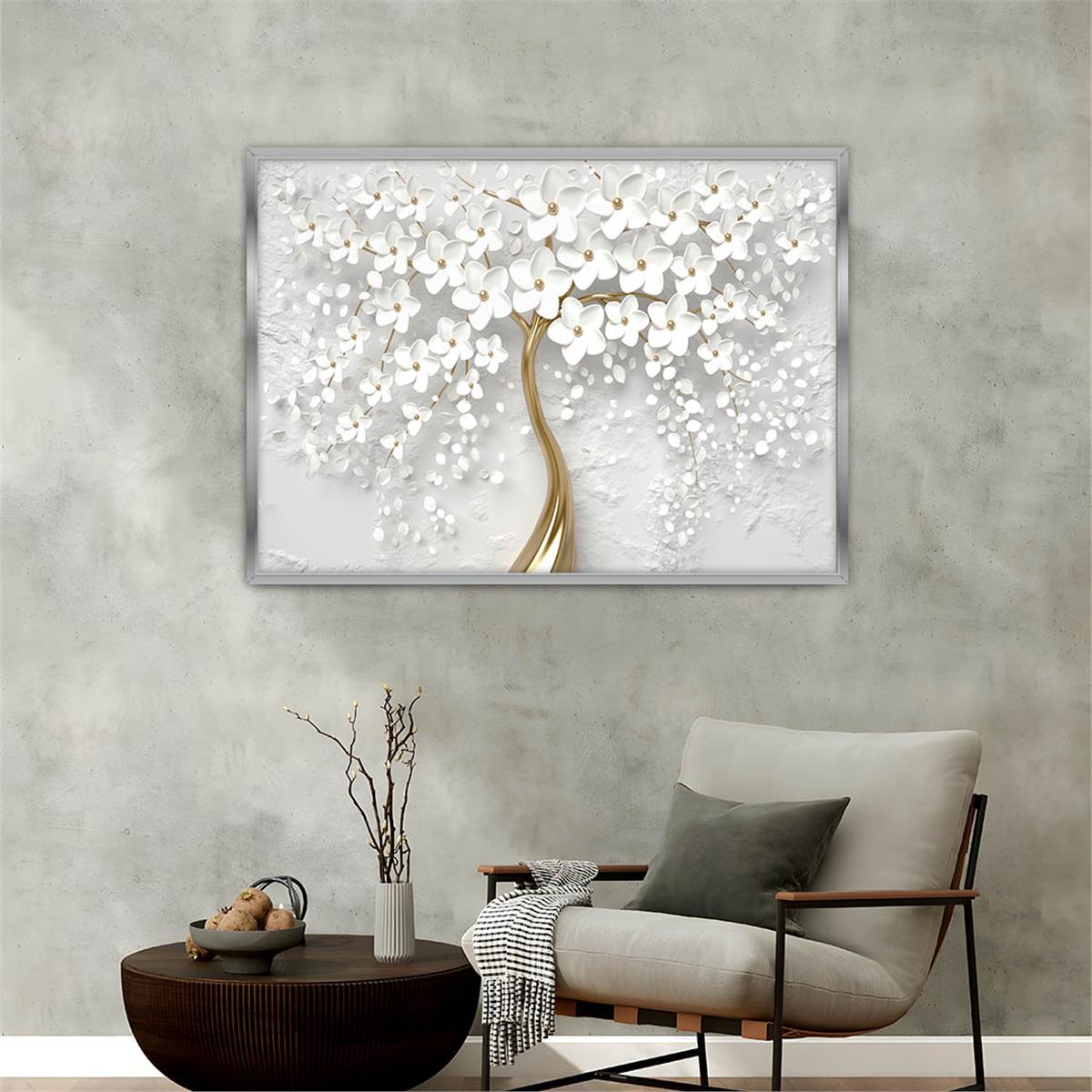 Aluminum-Framed Art-Themed Tempered Glass Wall Art 133