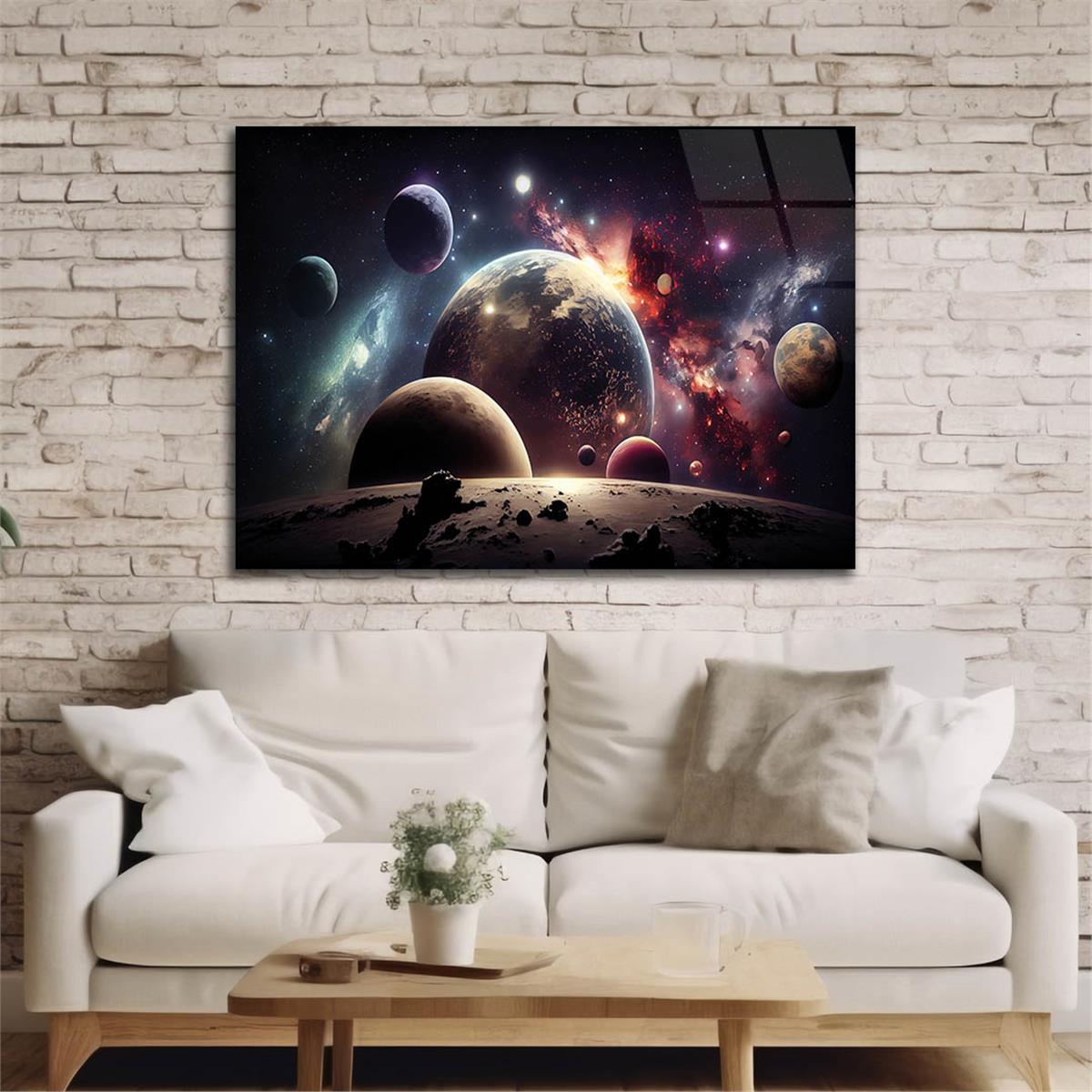 Horizontal Natured-Themed Tempered Glass Wall Art 293