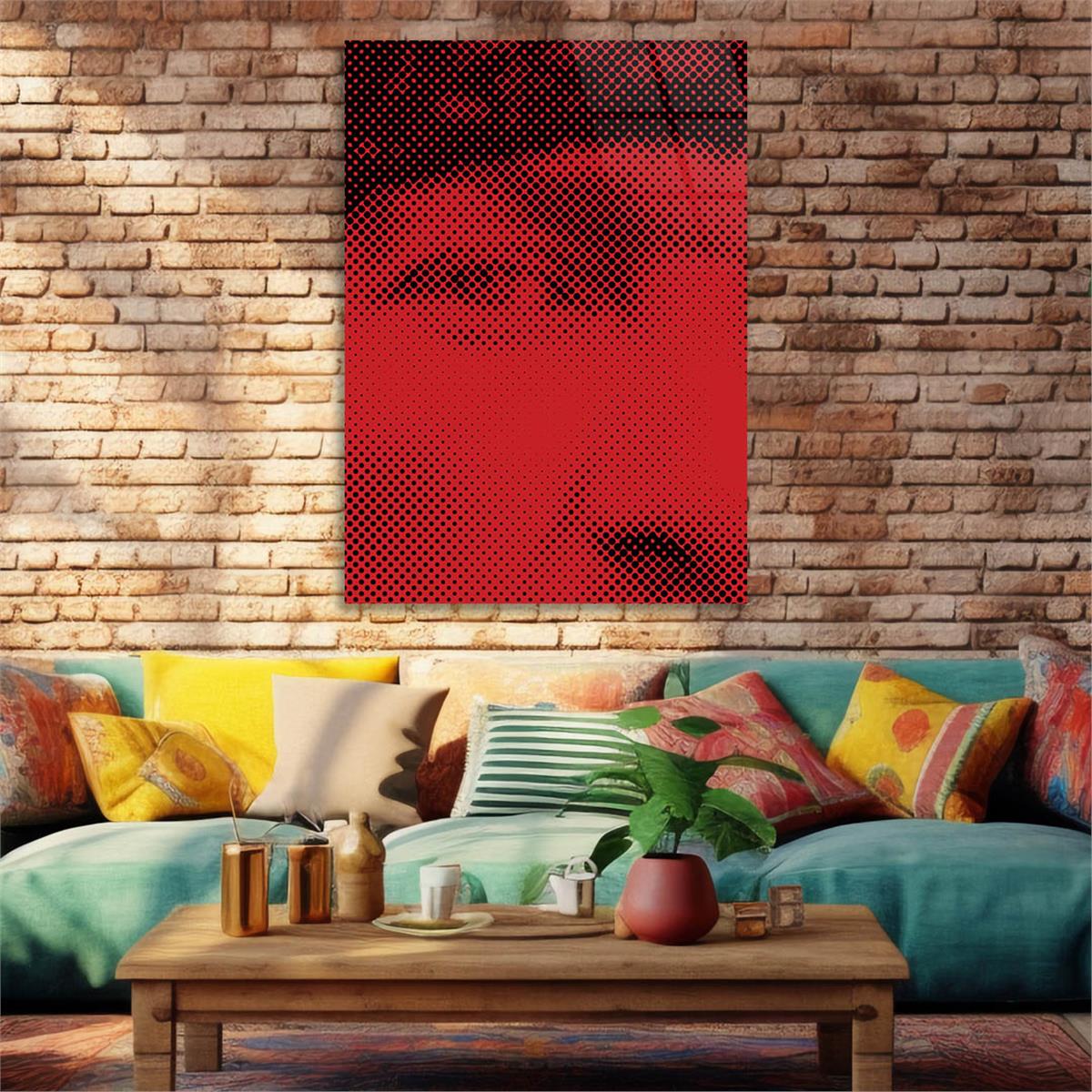 Dikey VatanTemalı Cam Tablo 168