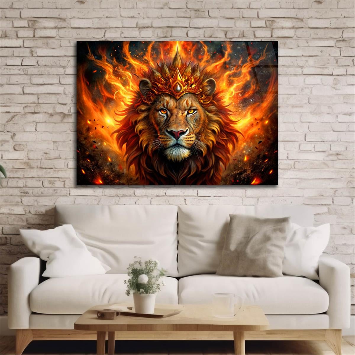 Yatay Doğa Temalı Cam Tablo 447