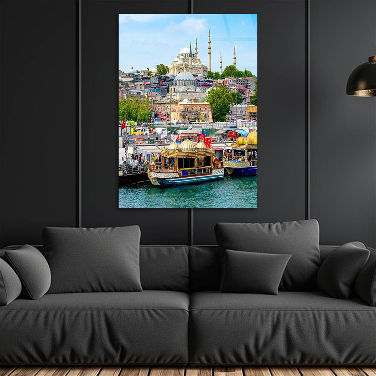 Dikey Dini Temalı Cam Tablo 267