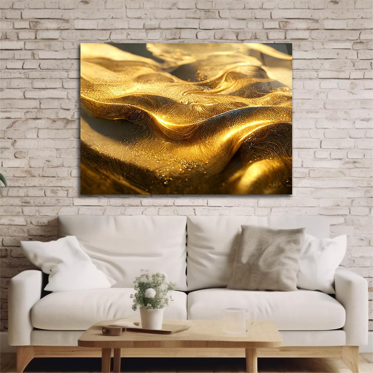 Horizontal Art-Themed Tempered Glass Wall Art 566