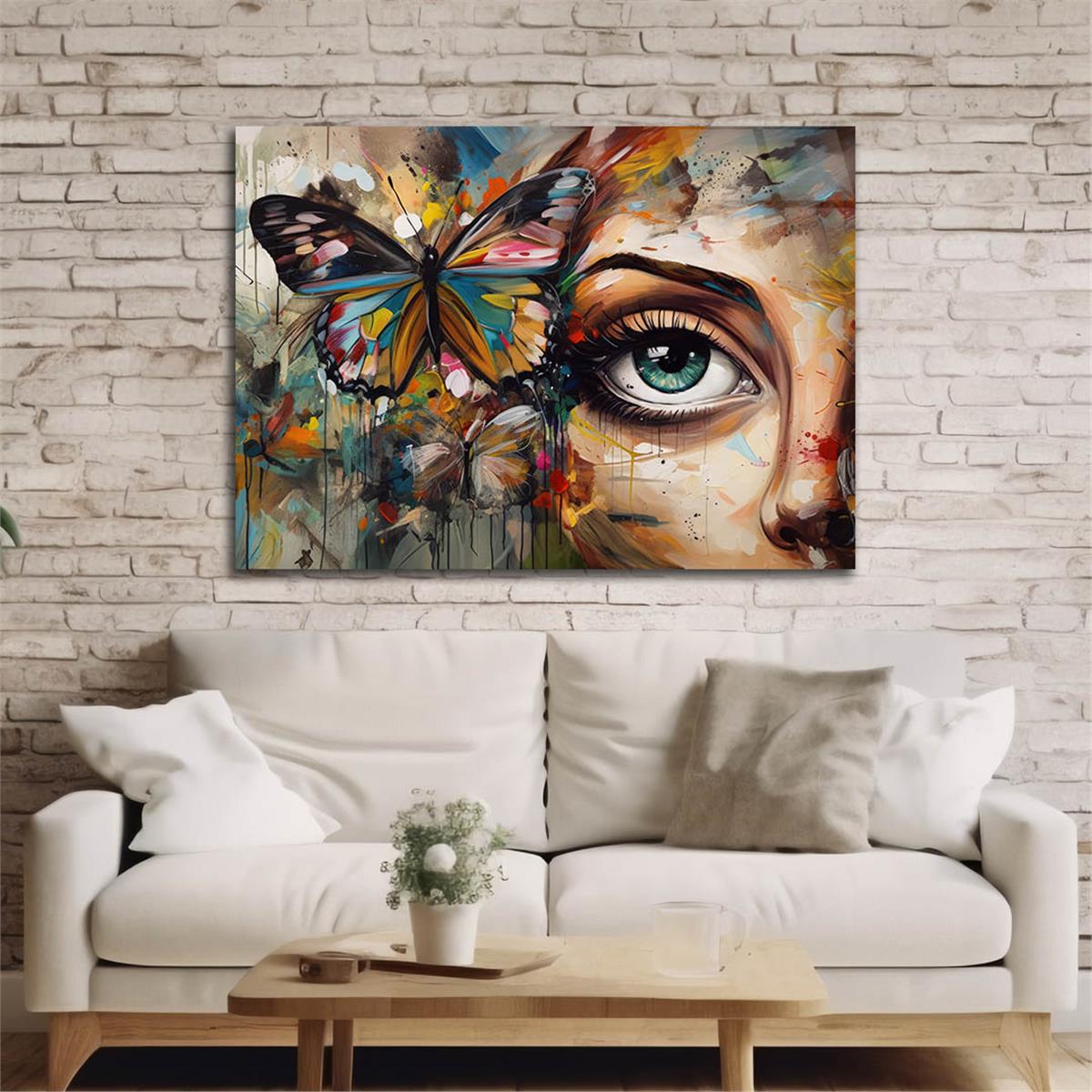 Horizontal Art-Themed Tempered Glass Wall Art 538