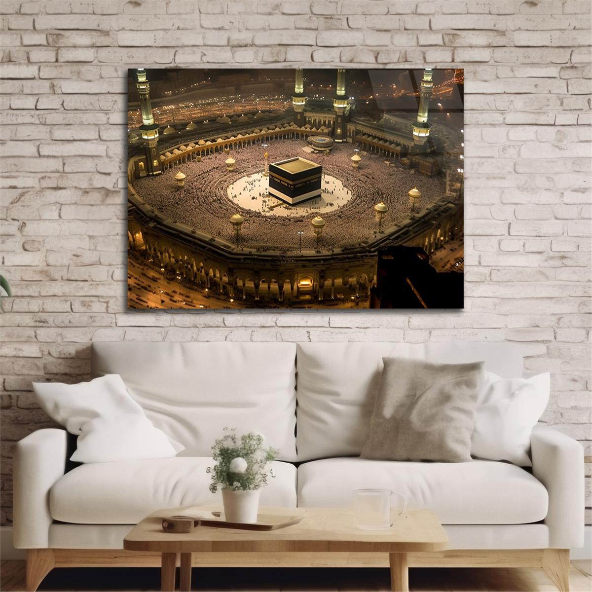 Yatay Dini Temalı Cam Tablo 159