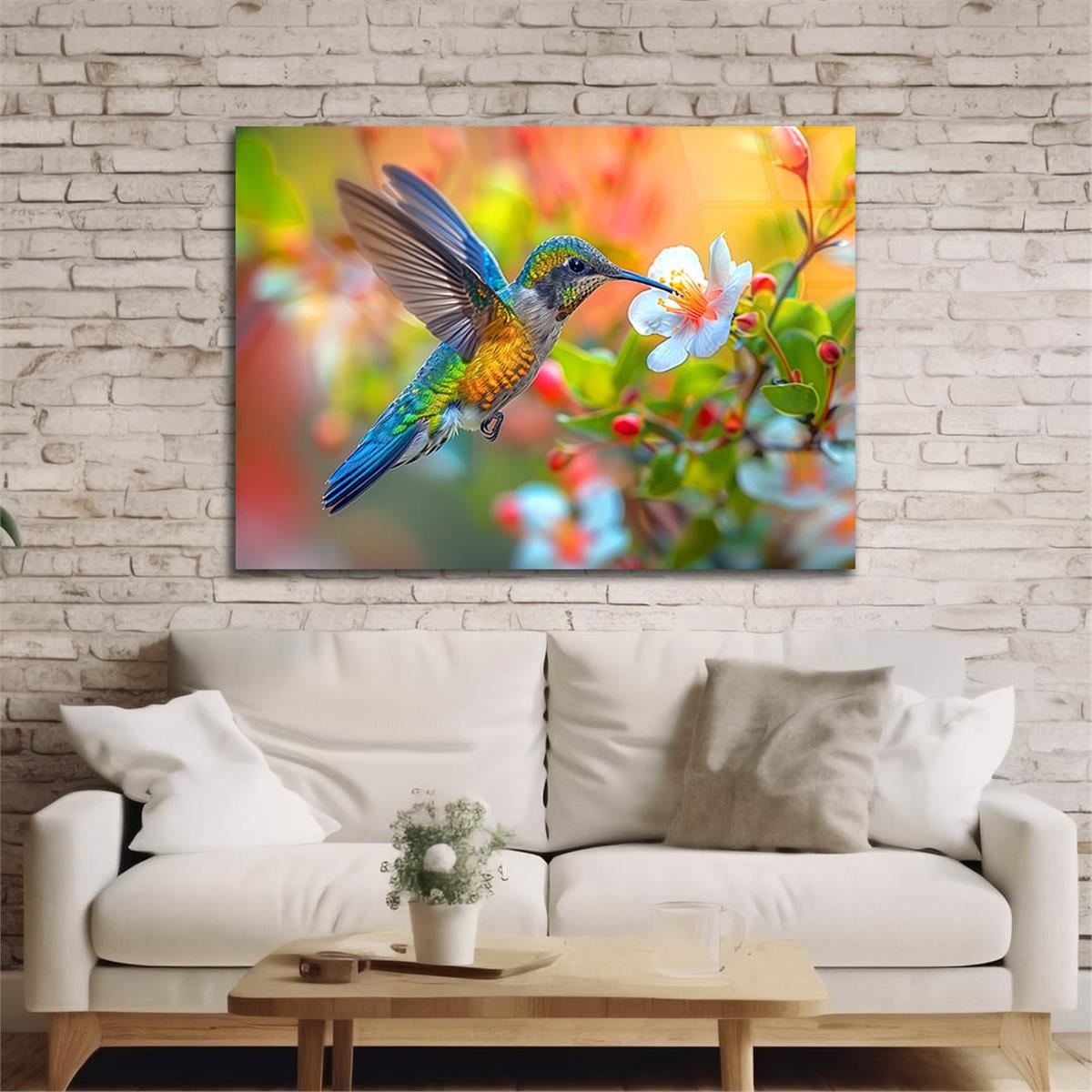 Yatay Doğa Temalı Cam Tablo 581