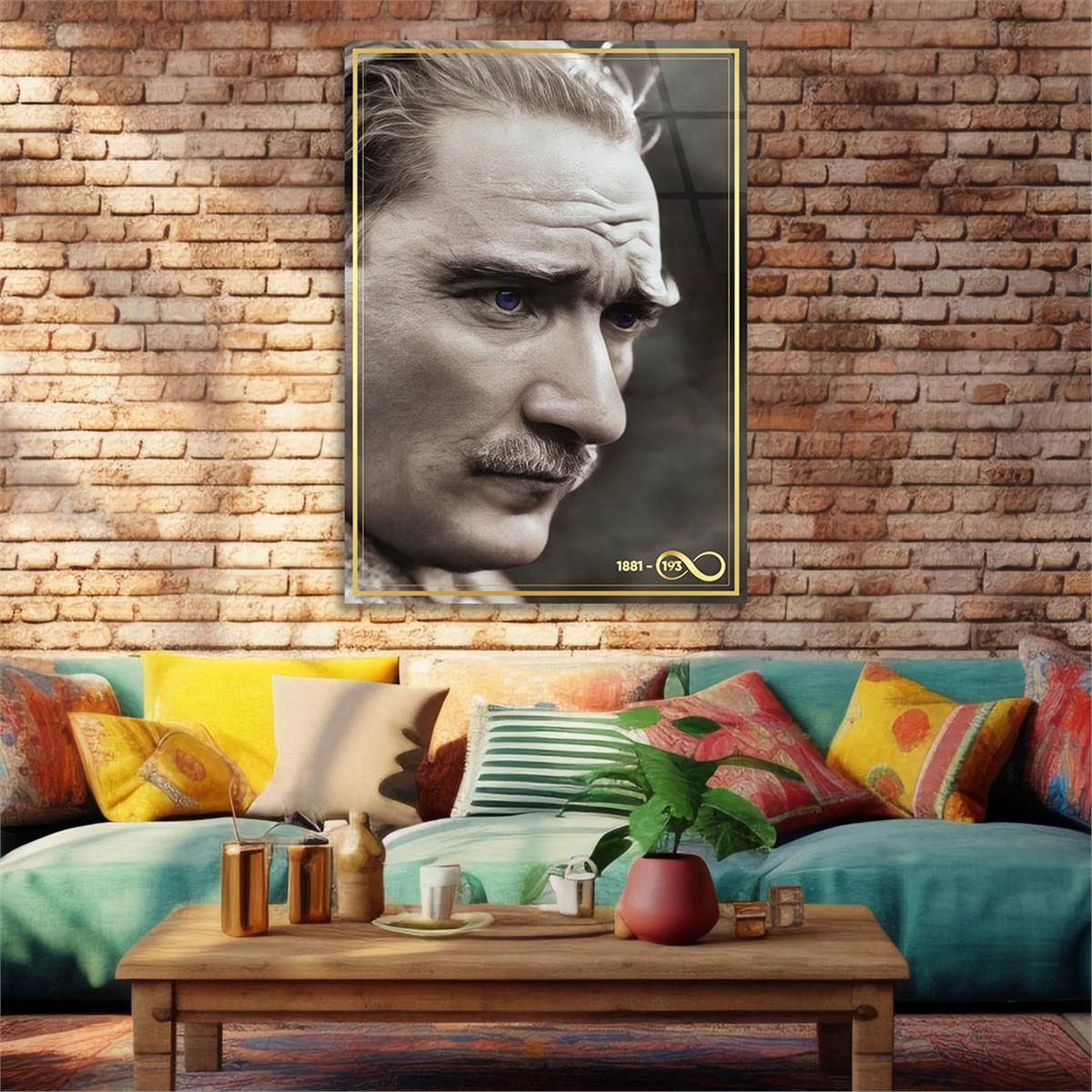 Dikey VatanTemalı Cam Tablo 266