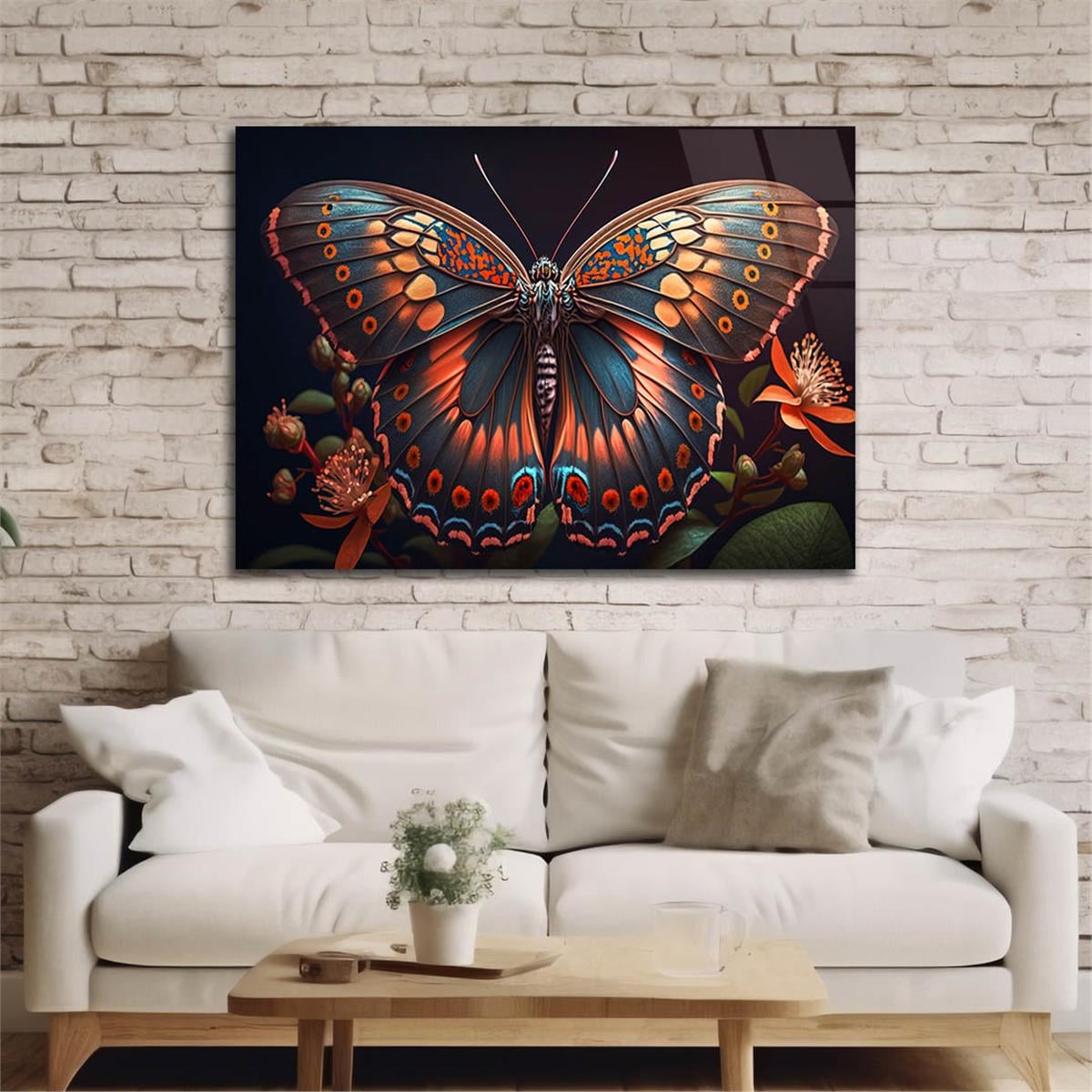 Yatay DoğaTemalı Cam Tablo 348