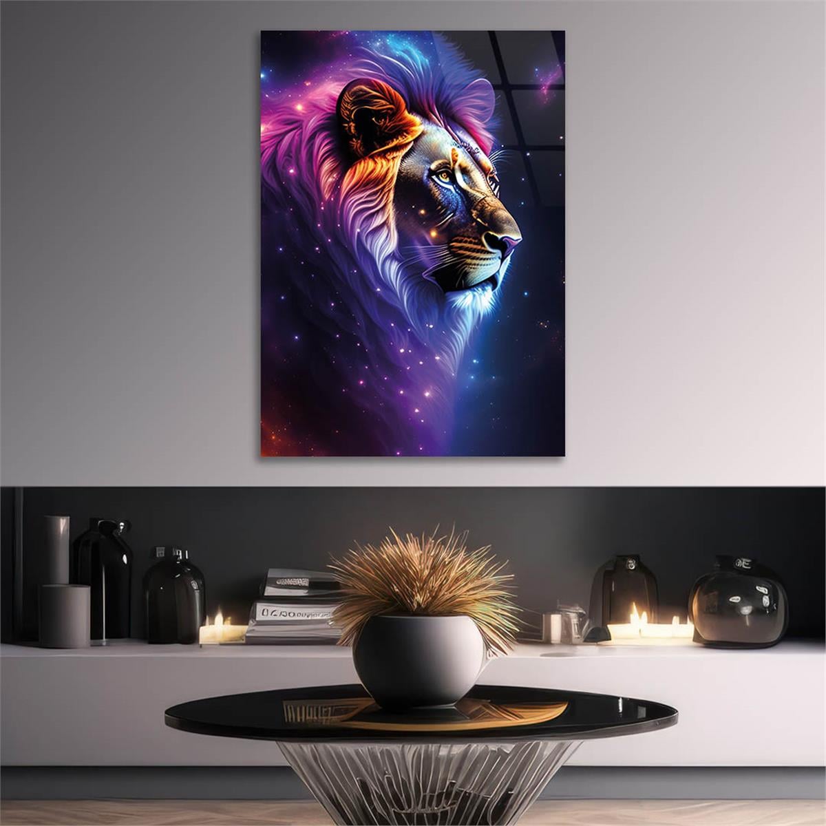 Vertical Tempered Glasss Wall Arts Natured-Themed190