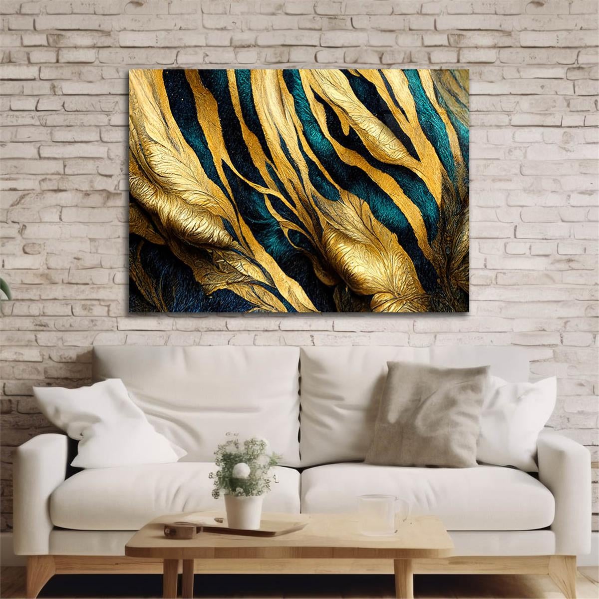 Horizontal Art-Themed Tempered Glass Wall Art 565