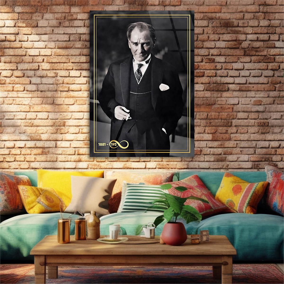 Dikey VatanTemalı Cam Tablo 241