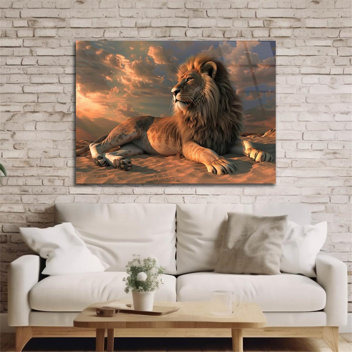 Yatay Doğa Temalı Cam Tablo 477