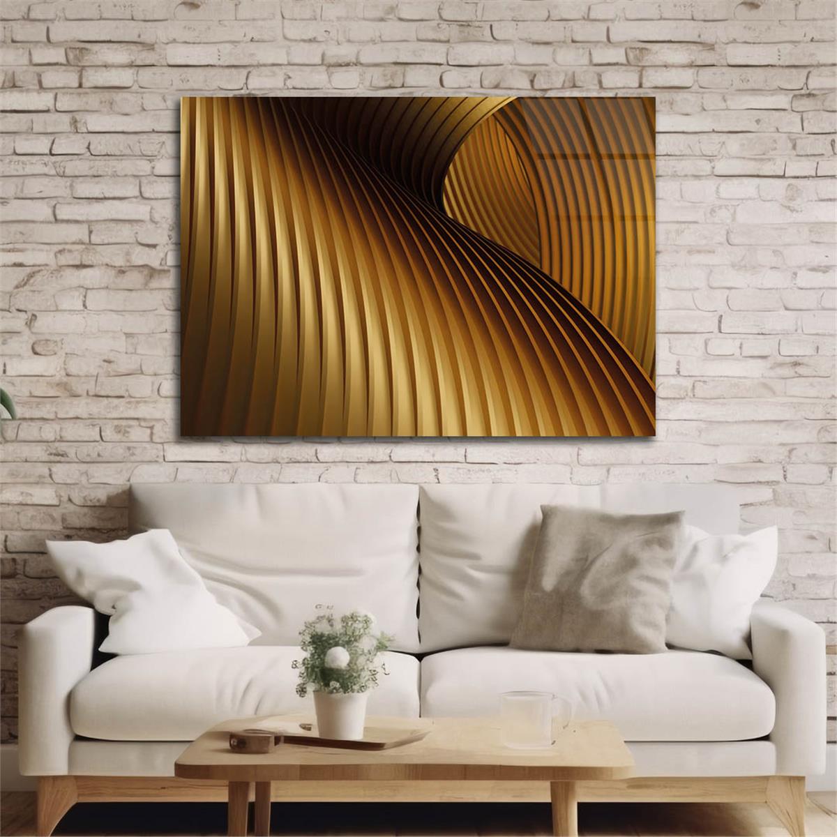 Horizontal Art-Themed Tempered Glass Wall Art 305