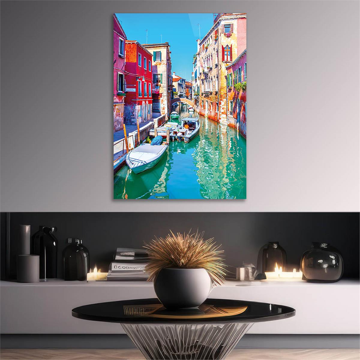 Vertical Tempered Glasss Wall Arts Natured-Themed180