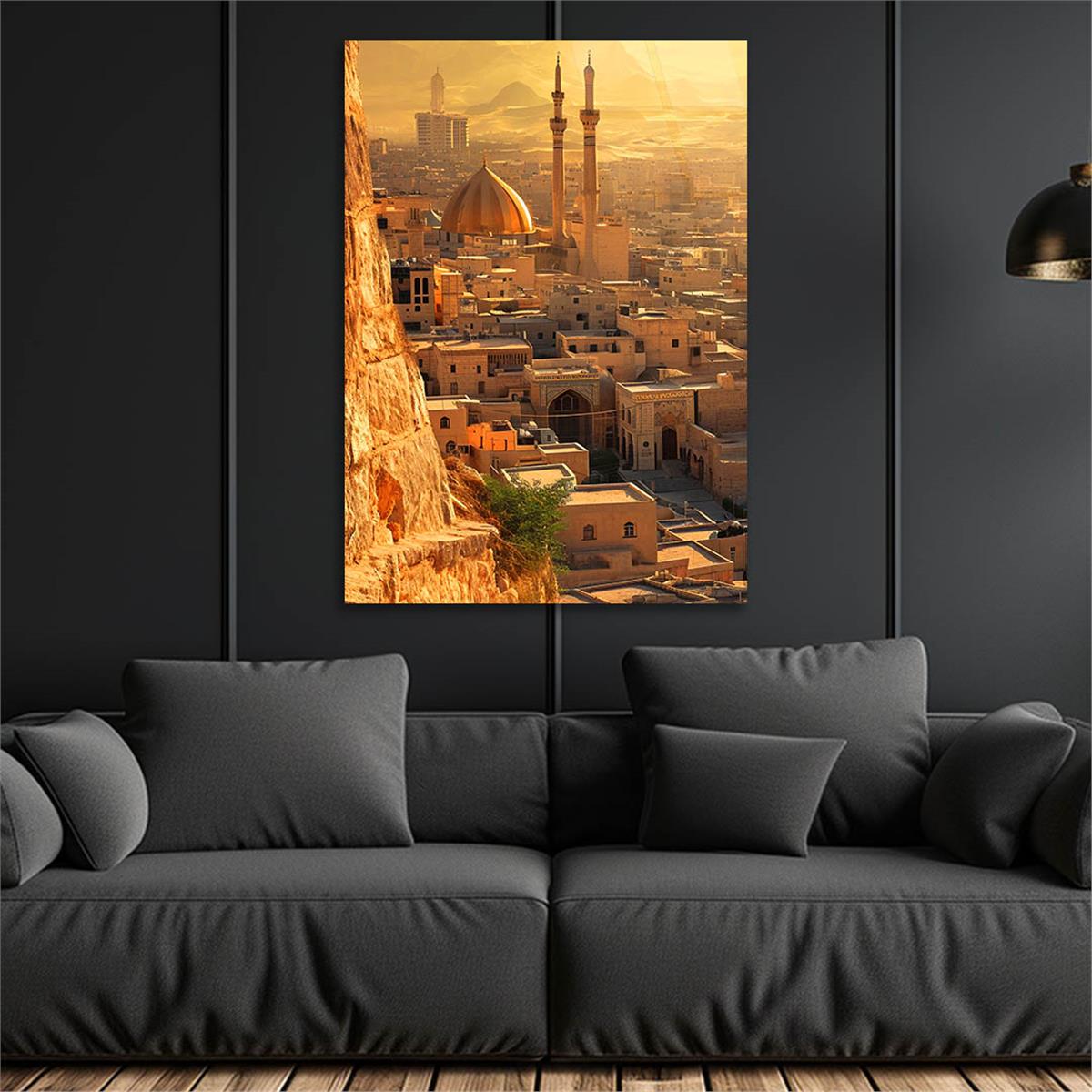 Dikey Dini Temalı Cam Tablo 273