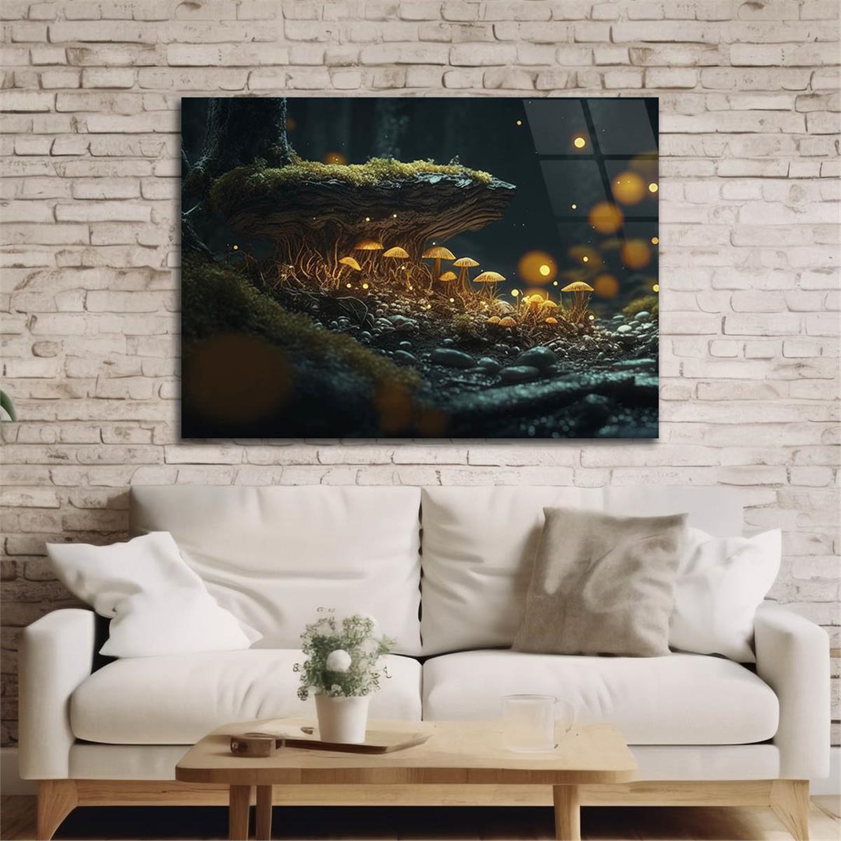 Horizontal Natured-Themed Tempered Glass Wall Art 317