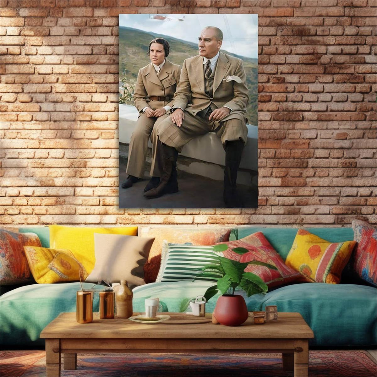 Dikey VatanTemalı Cam Tablo 261