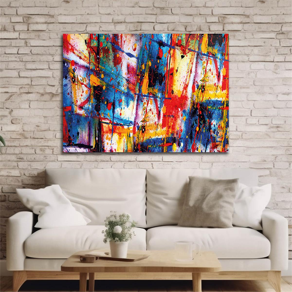 Horizontal Art-Themed Tempered Glass Wall Art 298