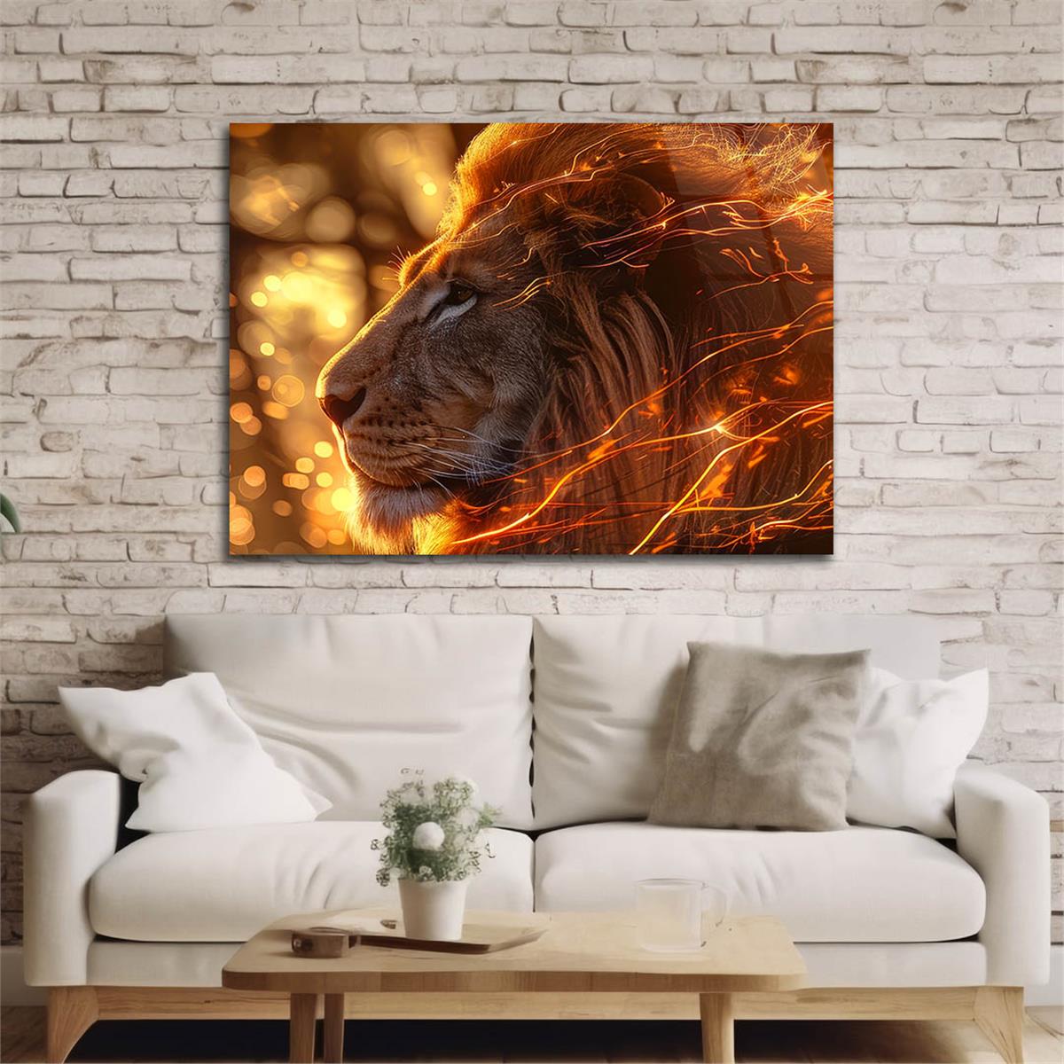 Yatay Doğa Temalı Cam Tablo 454