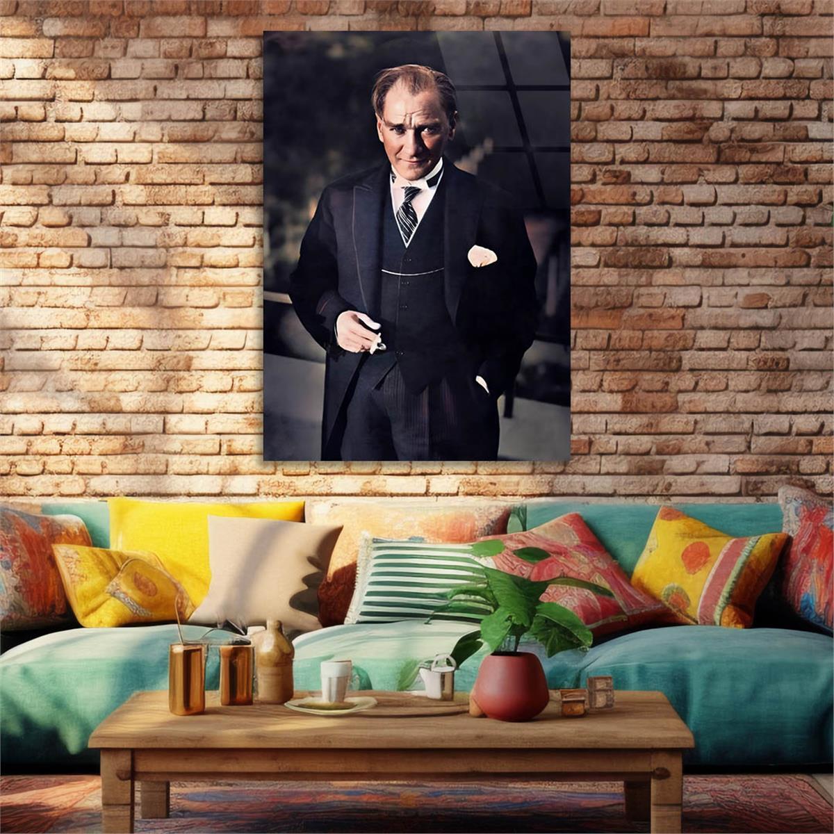 Dikey VatanTemalı Cam Tablo 242