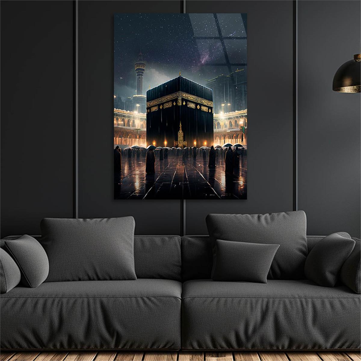 Dikey Dini Temalı Cam Tablo 258