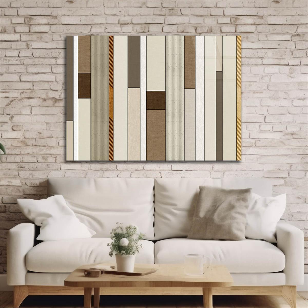 Horizontal Art-Themed Tempered Glass Wall Art 524