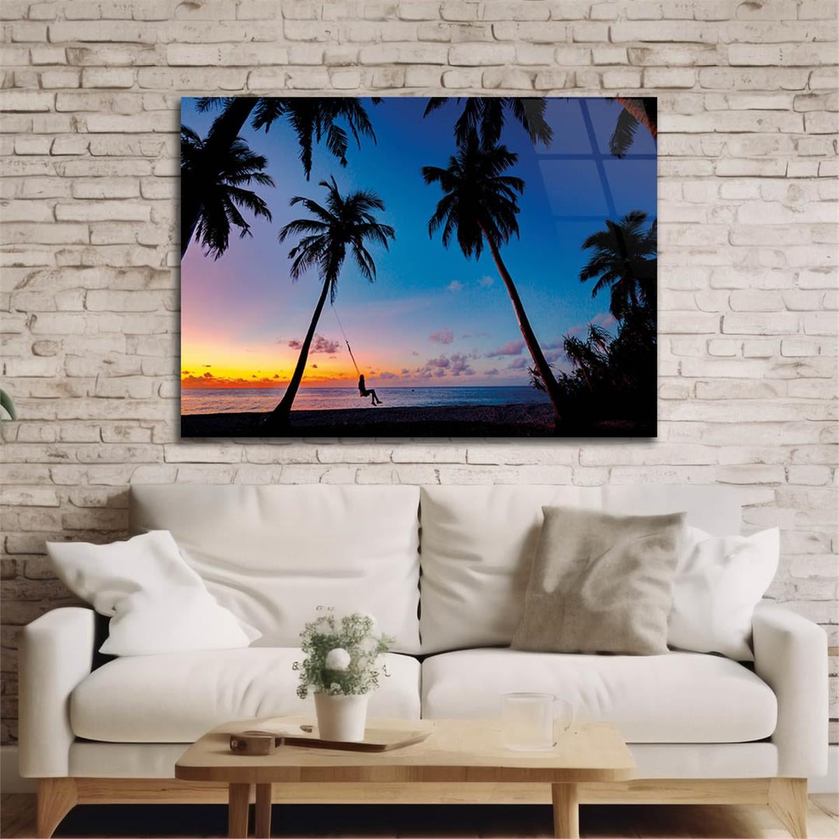 Tempered Glasss Wall Arts Natured-Themed