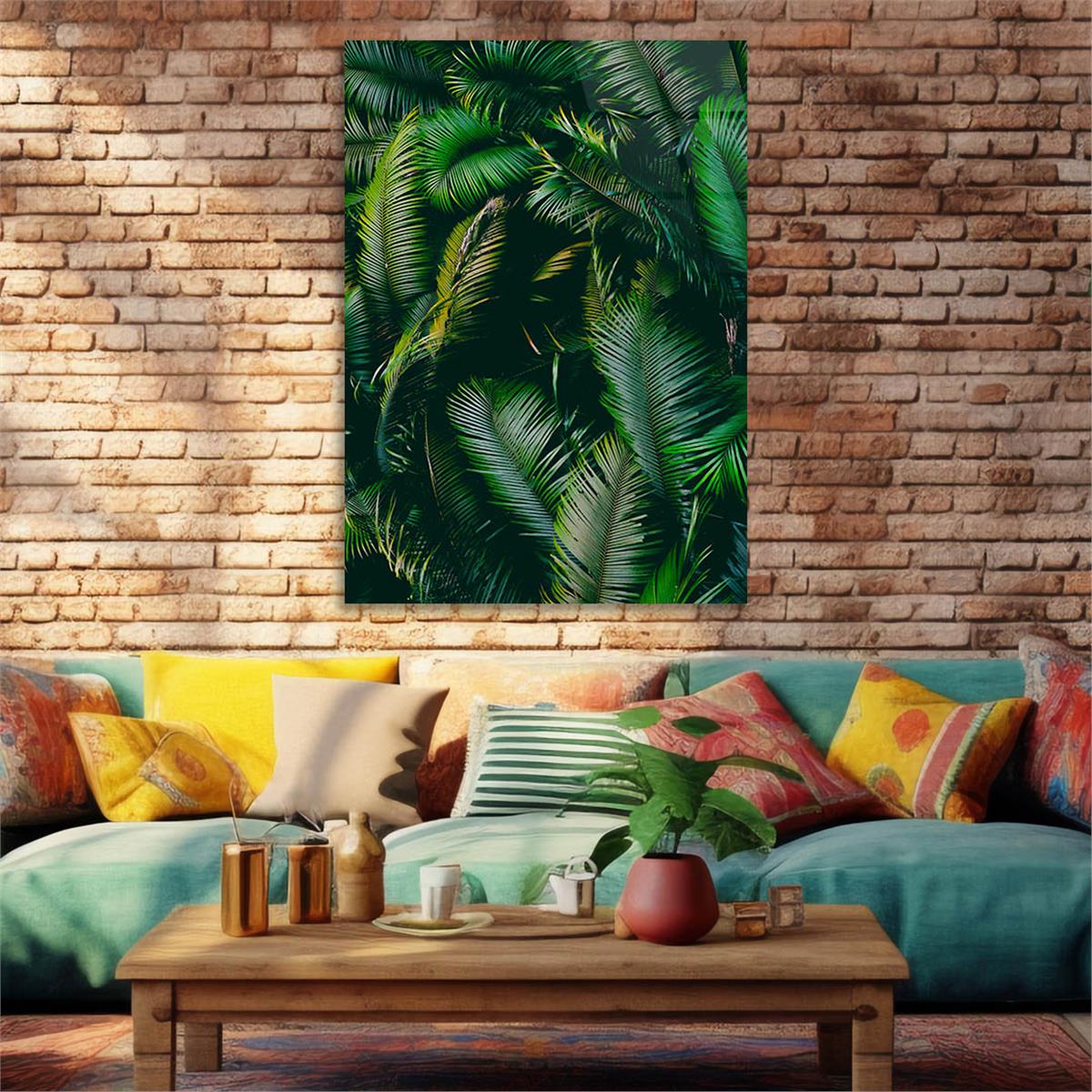Dikey Sanat Temalı Cam Tablo 567
