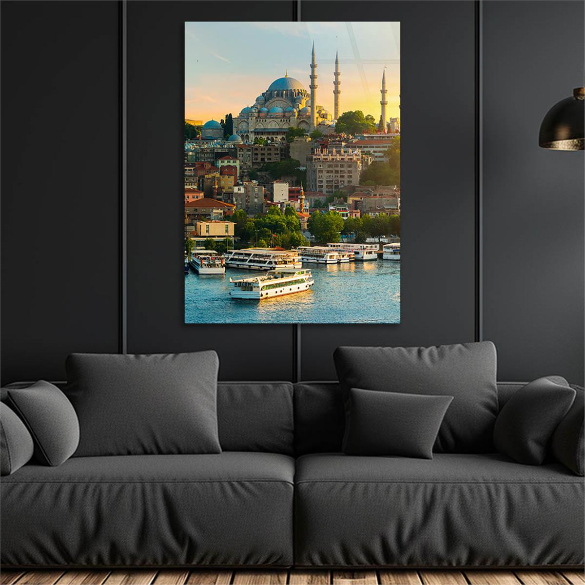 Dikey Dini Temalı Cam Tablo 262