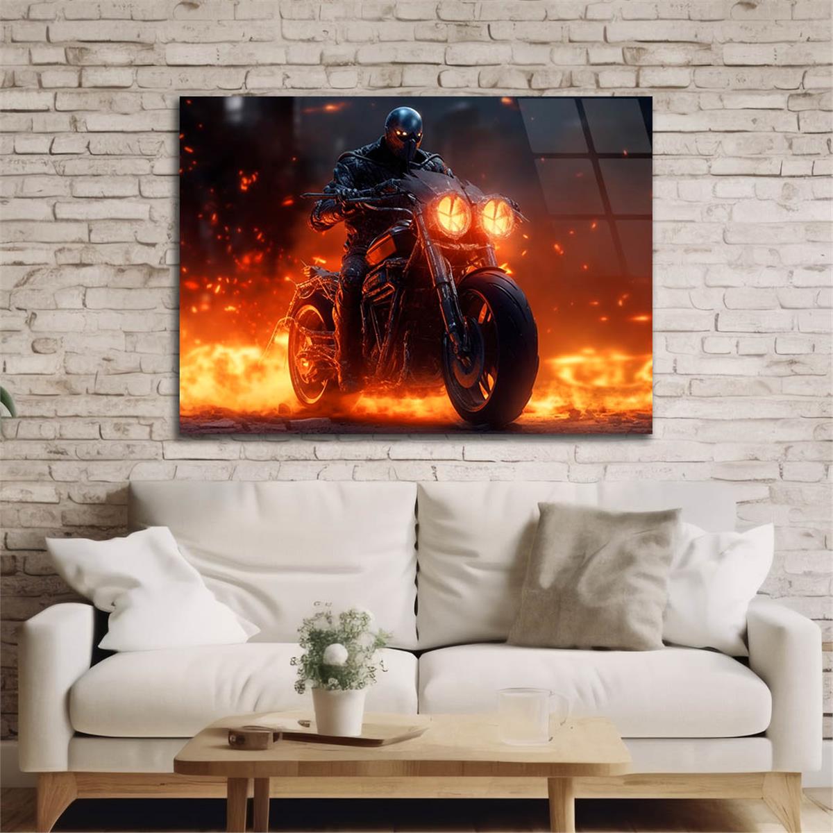 Yatay DoğaTemalı Cam Tablo 393