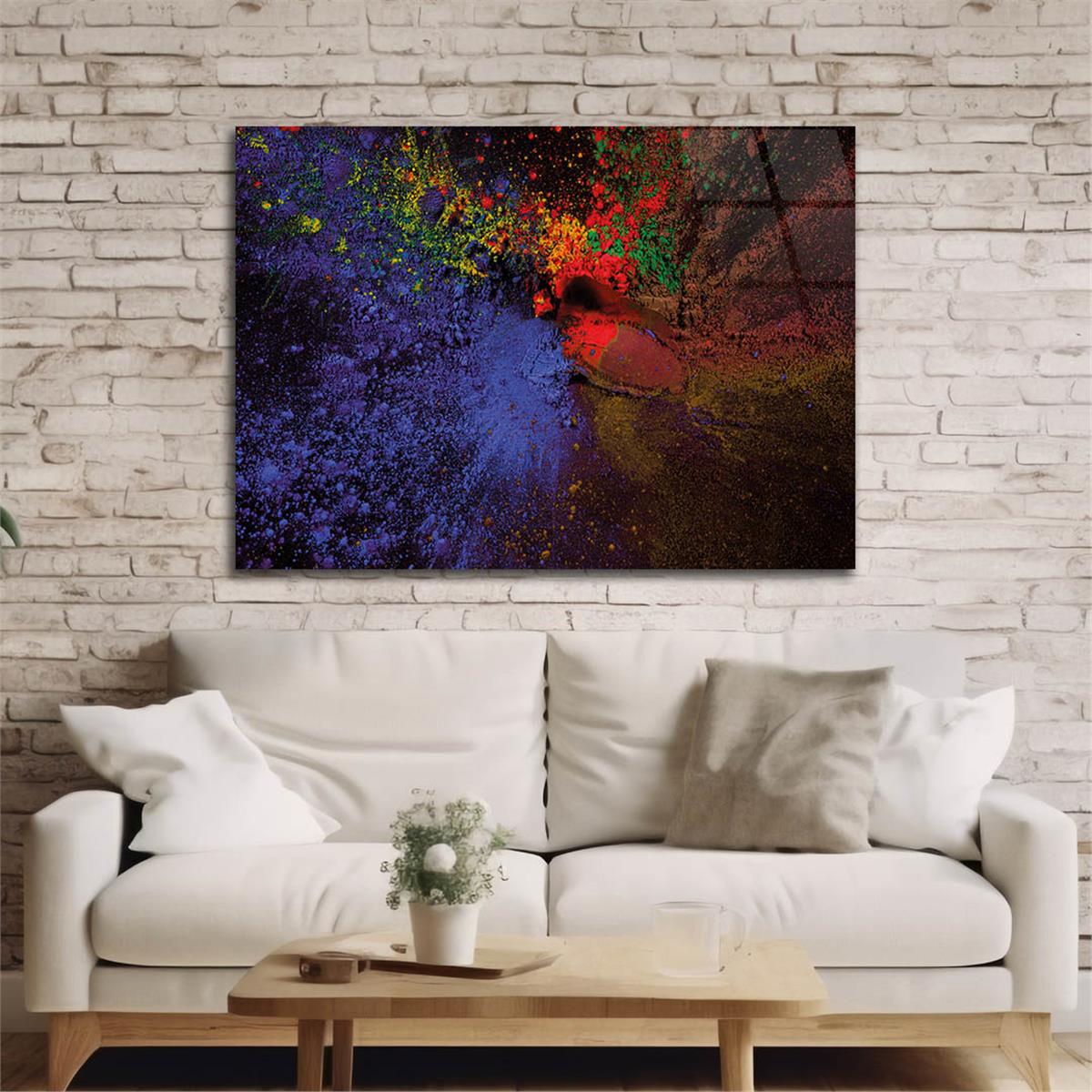 Horizontal Art-Themed Tempered Glass Wall Art 346