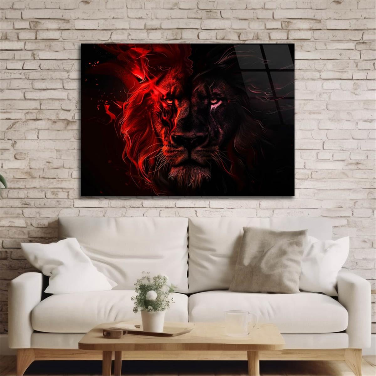 Yatay Doğa Temalı Cam Tablo 463