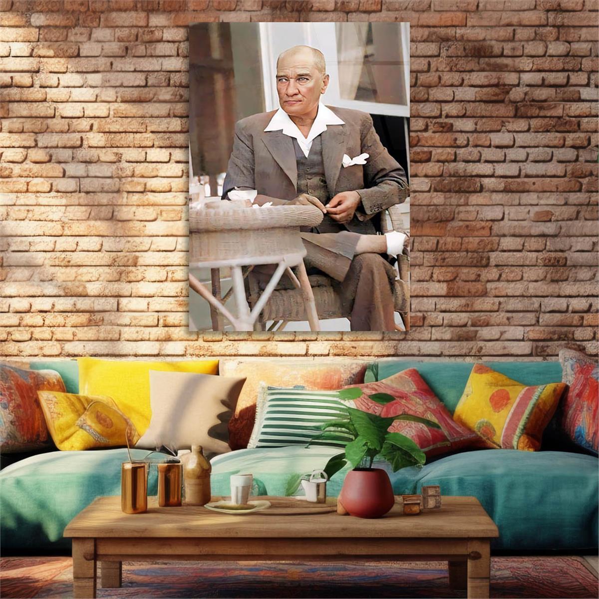 Dikey VatanTemalı Cam Tablo 144