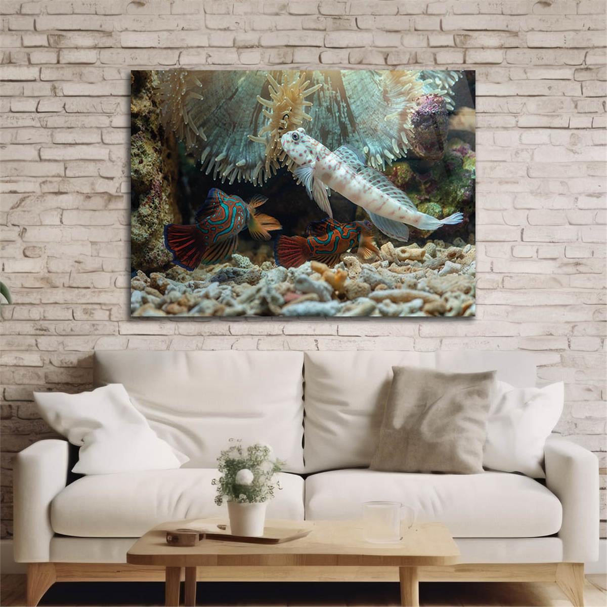 Horizontal Natured-Themed Tempered Glass Wall Art 314