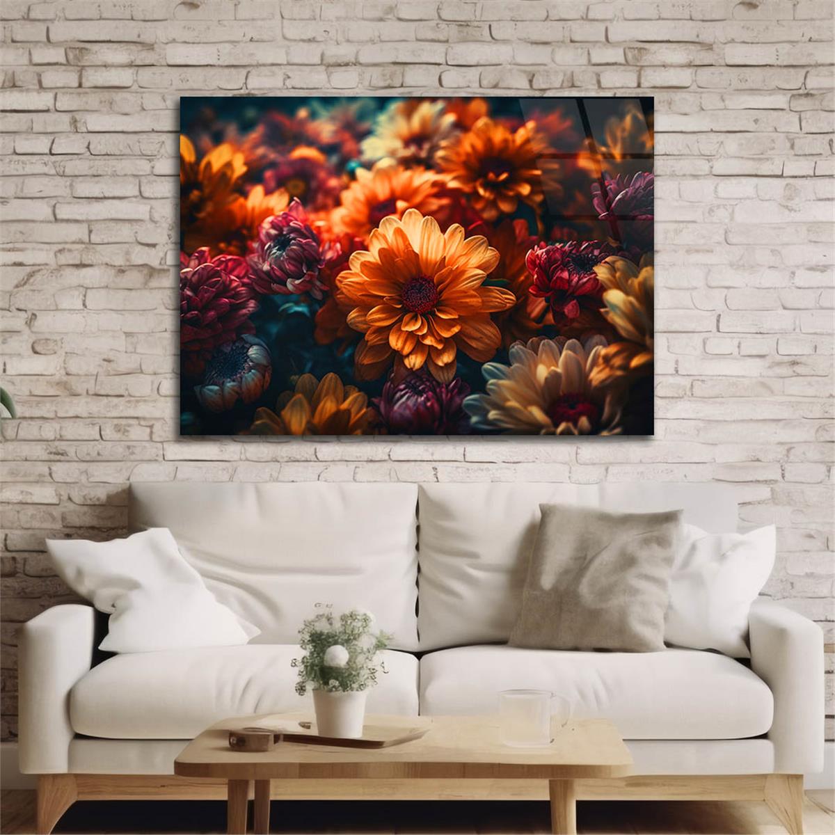 Horizontal Art-Themed Tempered Glass Wall Art 526