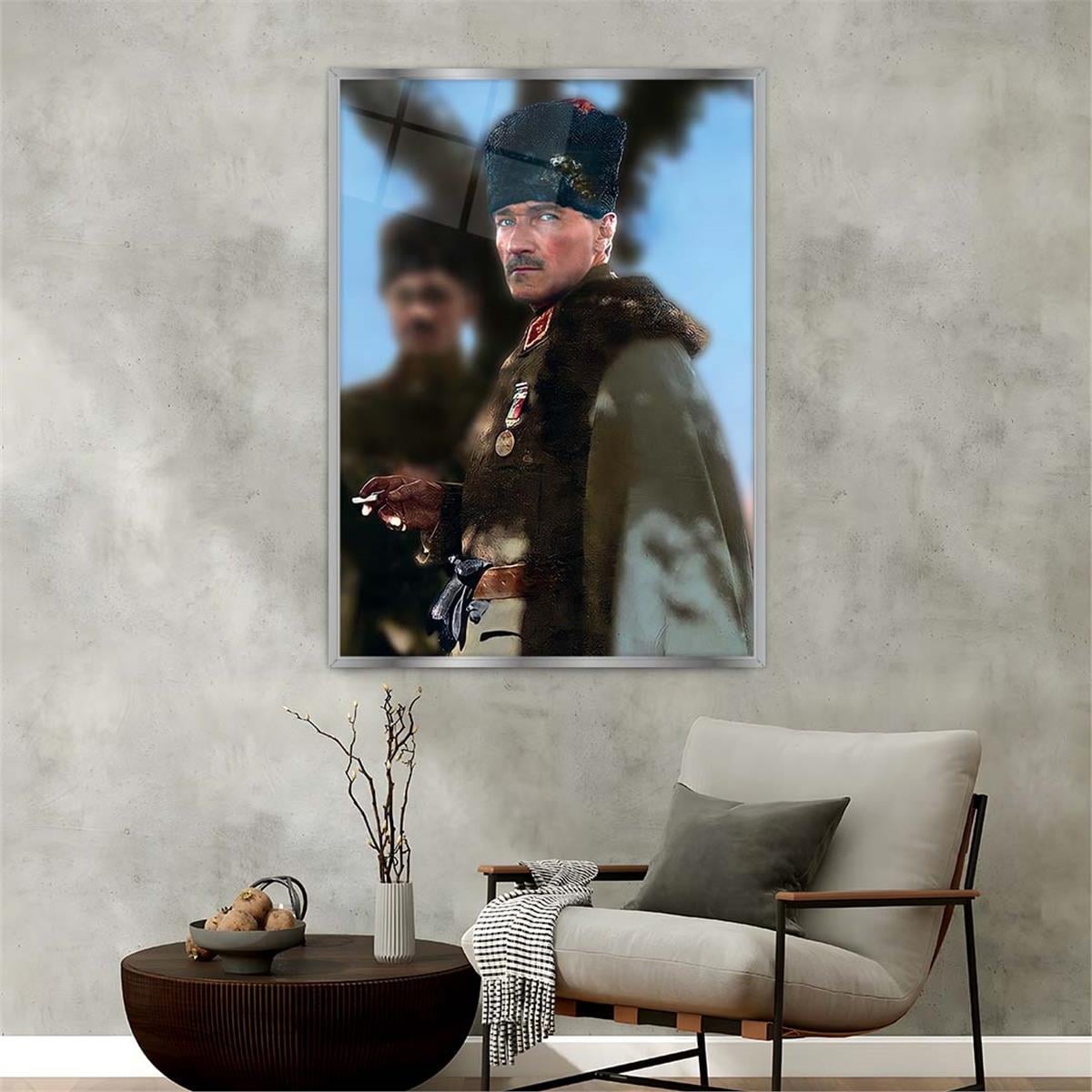 bedrucktes Glas mit Aluminiumrahmen und Nation Themen 