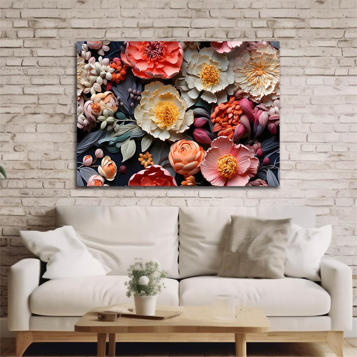 Yatay DoğaTemalı Cam Tablo 346