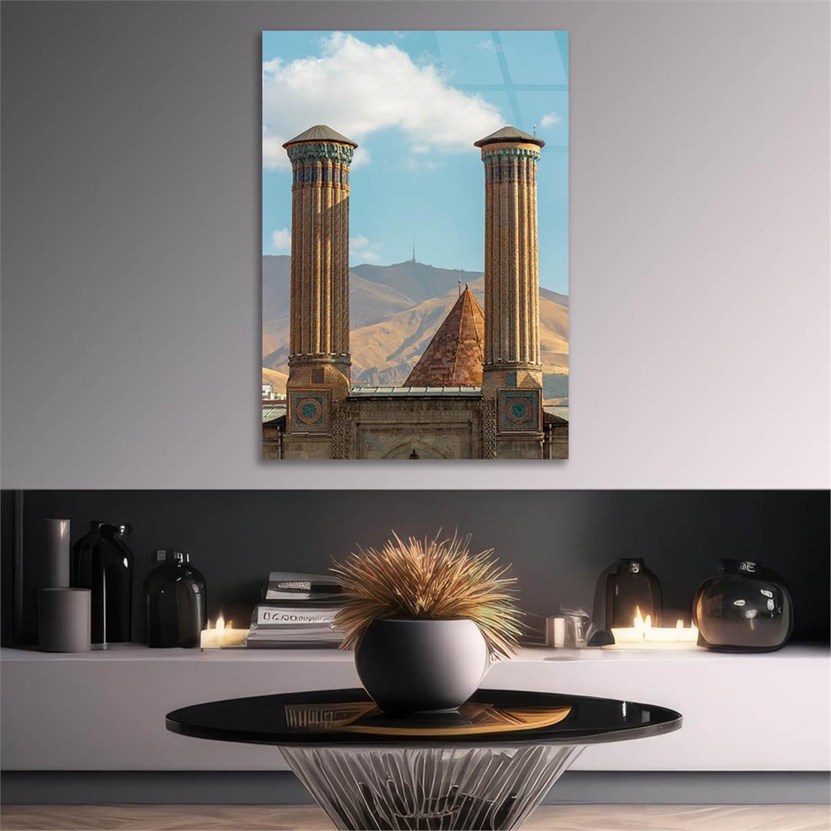 Verticale Gehard Glasschilderij Natuur Thema 207