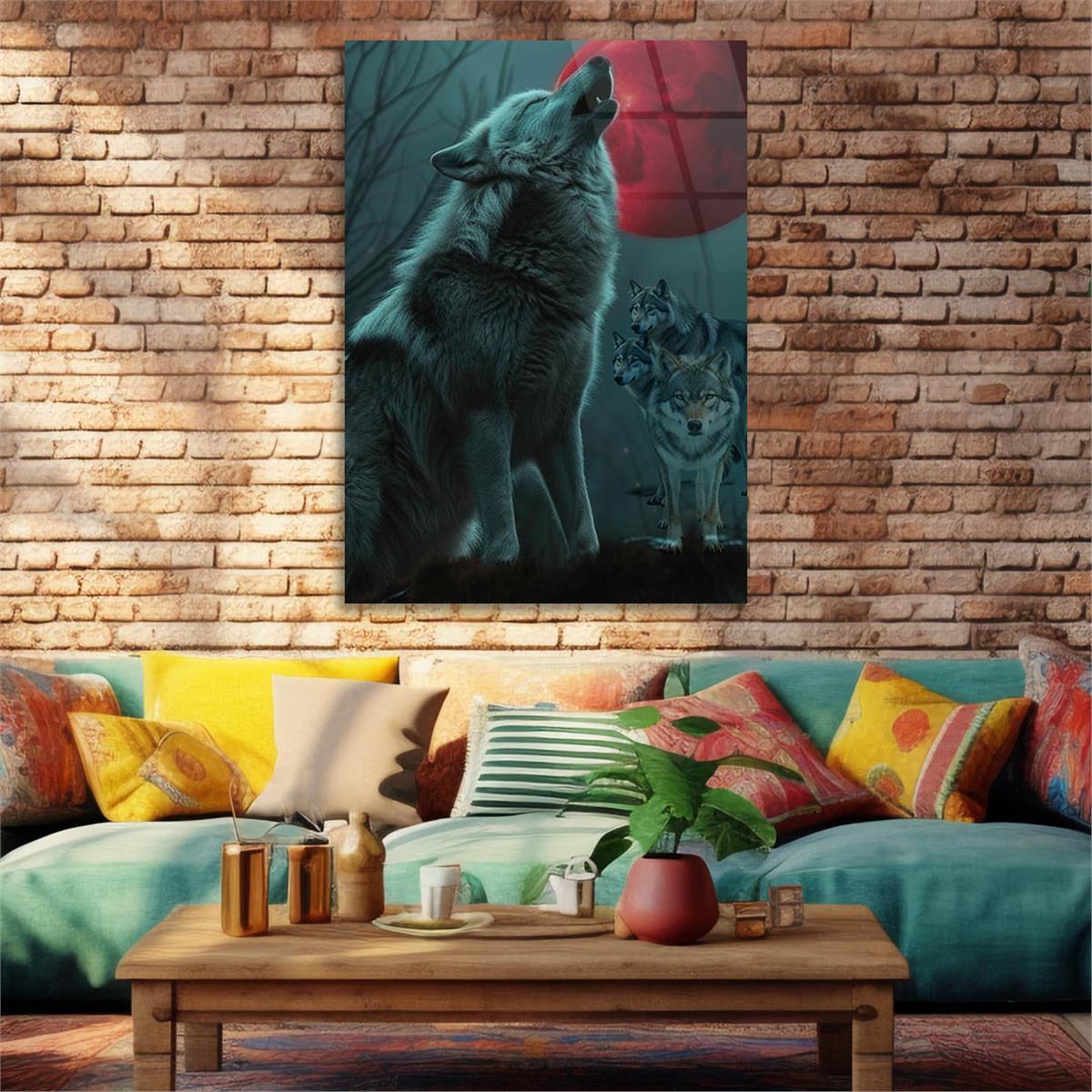 Dikey VatanTemalı Cam Tablo 211