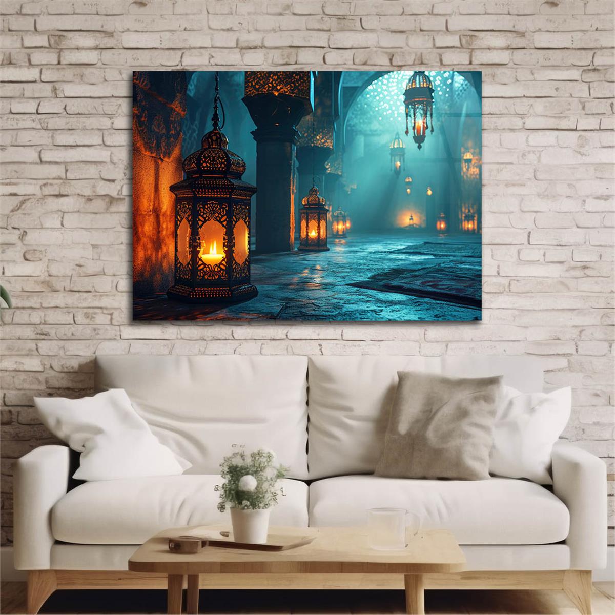 Horizontal Art-Themed Tempered Glass Wall Art 500