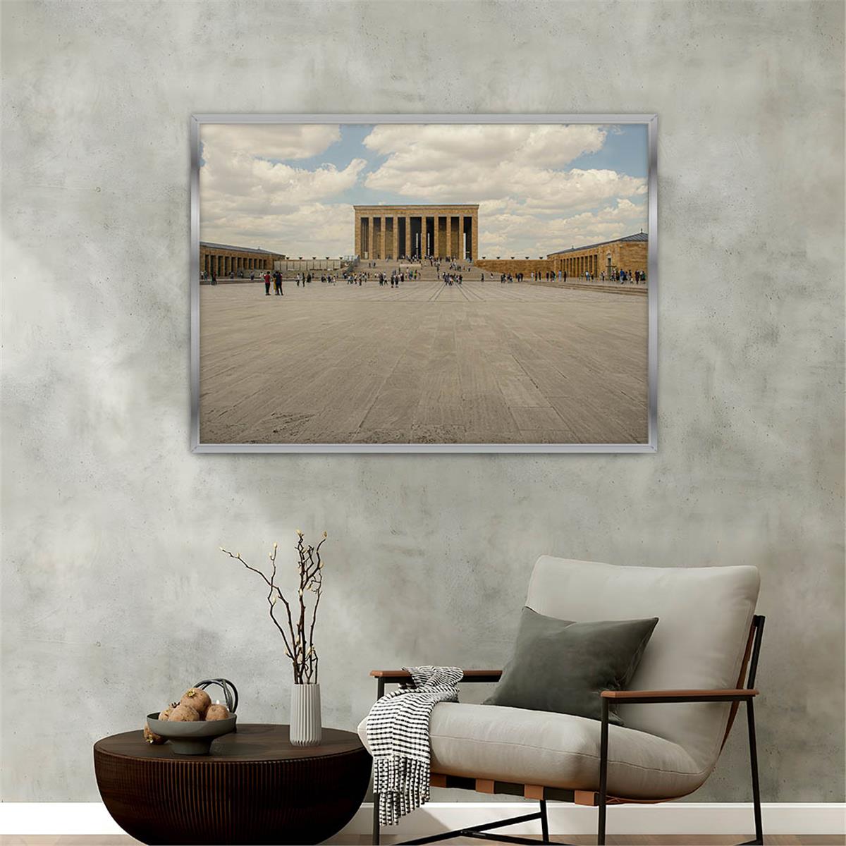 Aluminum-Framed National-Themed Tempered Glass Wall Art 089