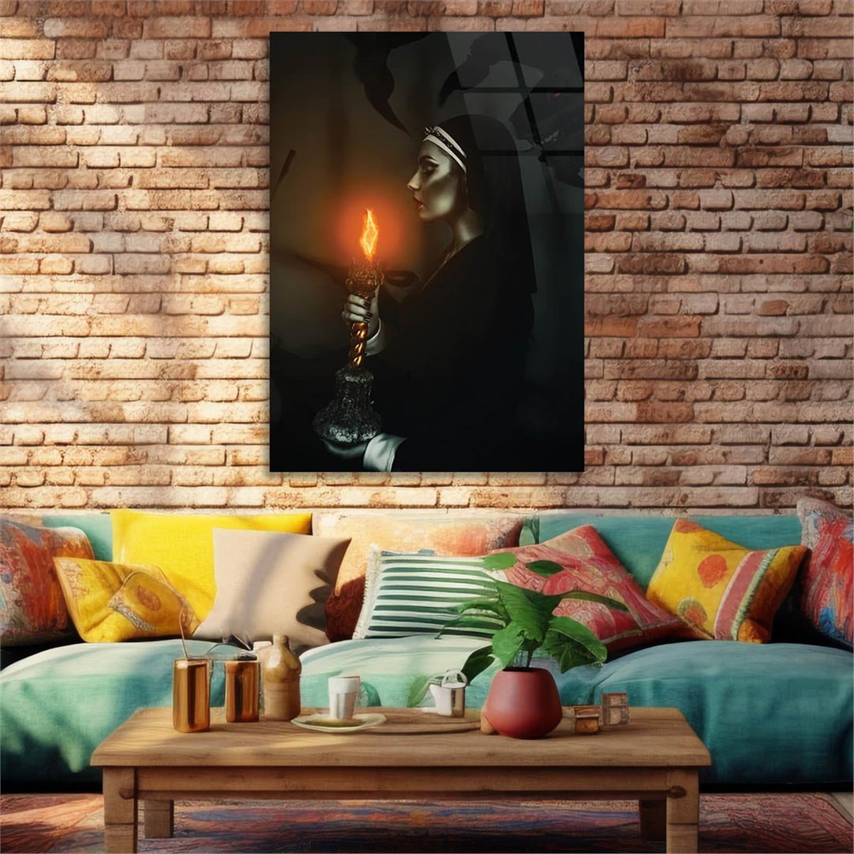 لوح زجاجي الفن