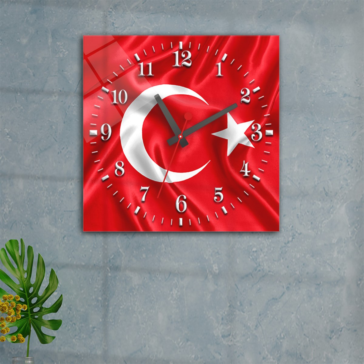 Tempered Glass Wall Clock