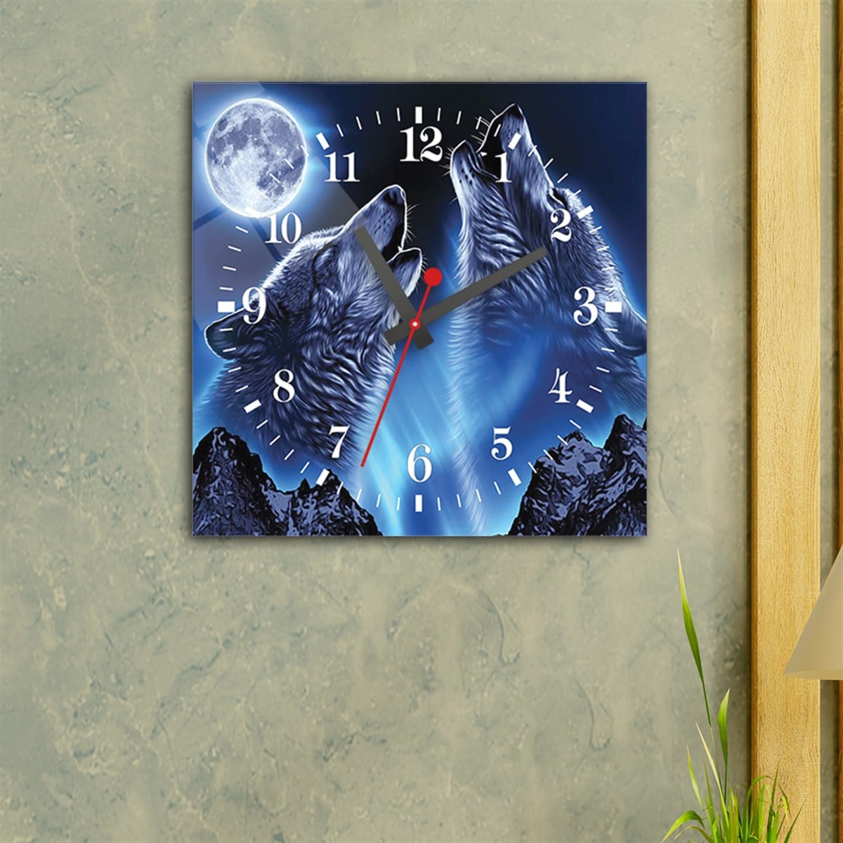 Tempered Glass Wall Clock