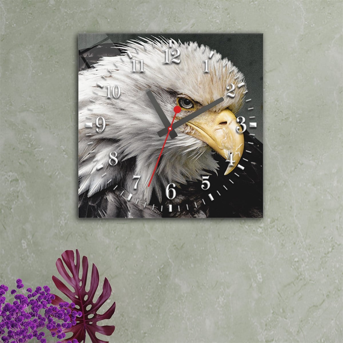 Tempered Glass Wall Clock