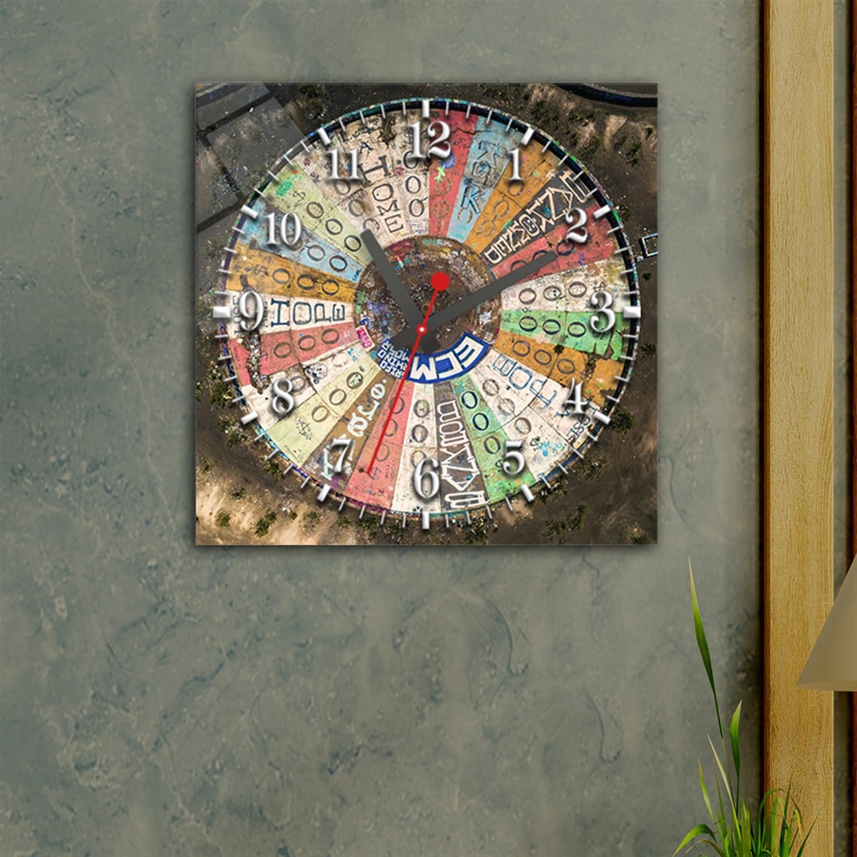 Tempered Glass Wall Clock