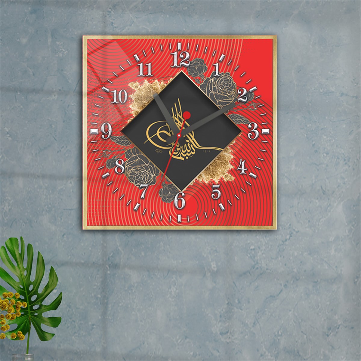 Tempered Glass Wall Clock