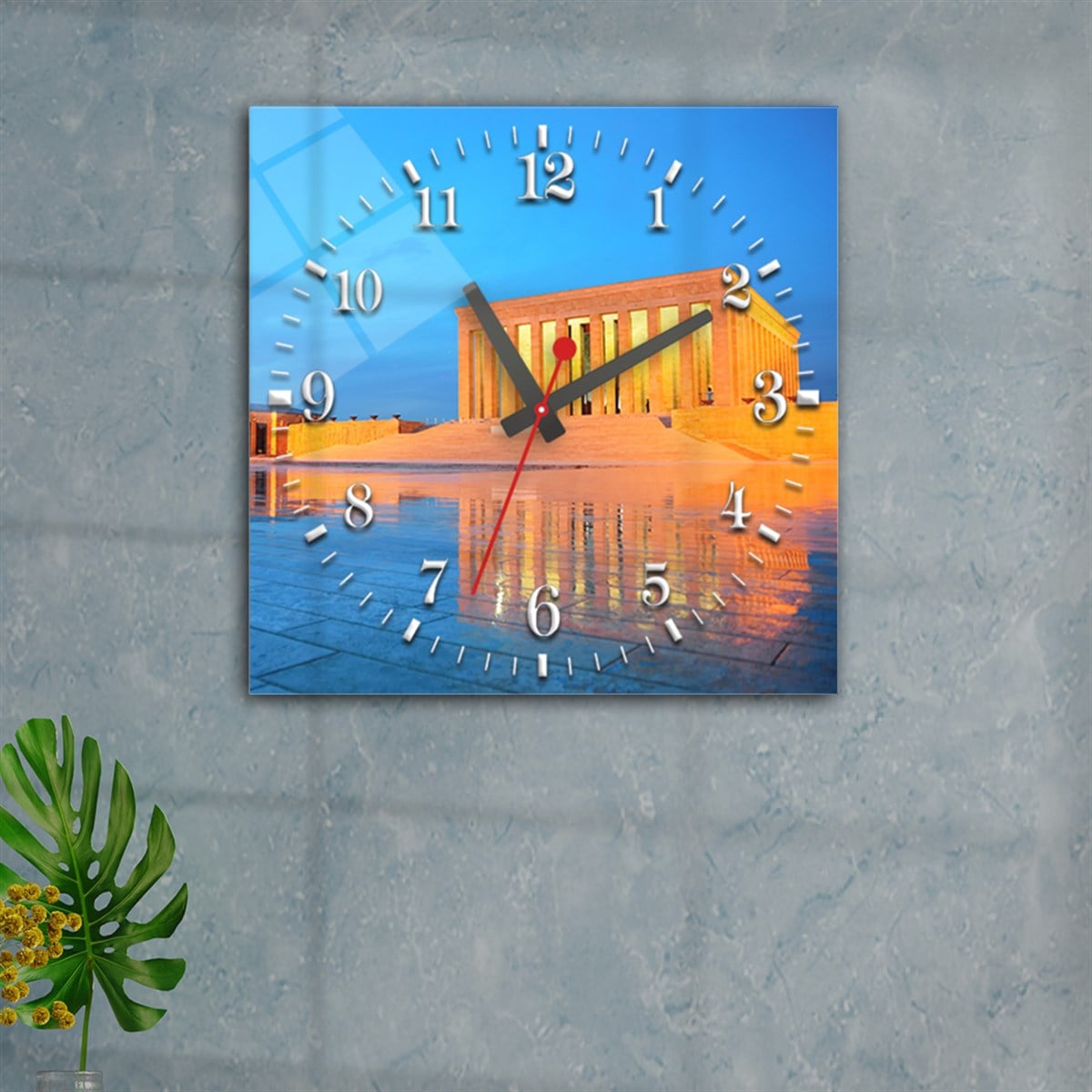 Tempered Glass Wall Clock