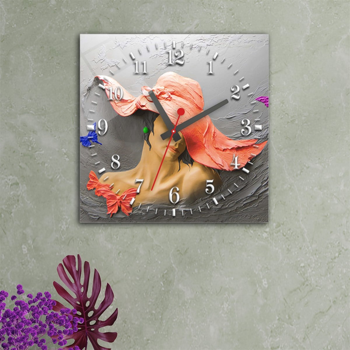 Tempered Glass Wall Clock